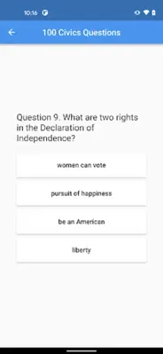 Citizenship android App screenshot 1